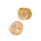 Spiral CZ Disc Stud 18K Gold-Plated Earrings