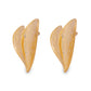 Hammered Heart Oversized 18K Gold-Plated Earrings