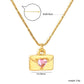 Heart Envelope 18K Gold-Plated Necklace