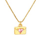 Heart Envelope 18K Gold-Plated Necklace