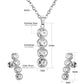 Crystal Stack Drop Jewellery Set (3 Pcs)