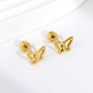 Butterfly Knot 18K Gold Plated Children's Earrings