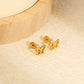 Butterfly Knot 18K Gold Plated Children's Earrings