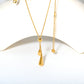 Double Teardrop Lariat 18K Gold-Plated Necklace