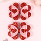 Glitter Heart Bows Set of 2