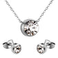 Floating Solitaire CZ Jewellery Set (3 Pcs)