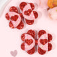 Glitter Heart Bows Set of 2