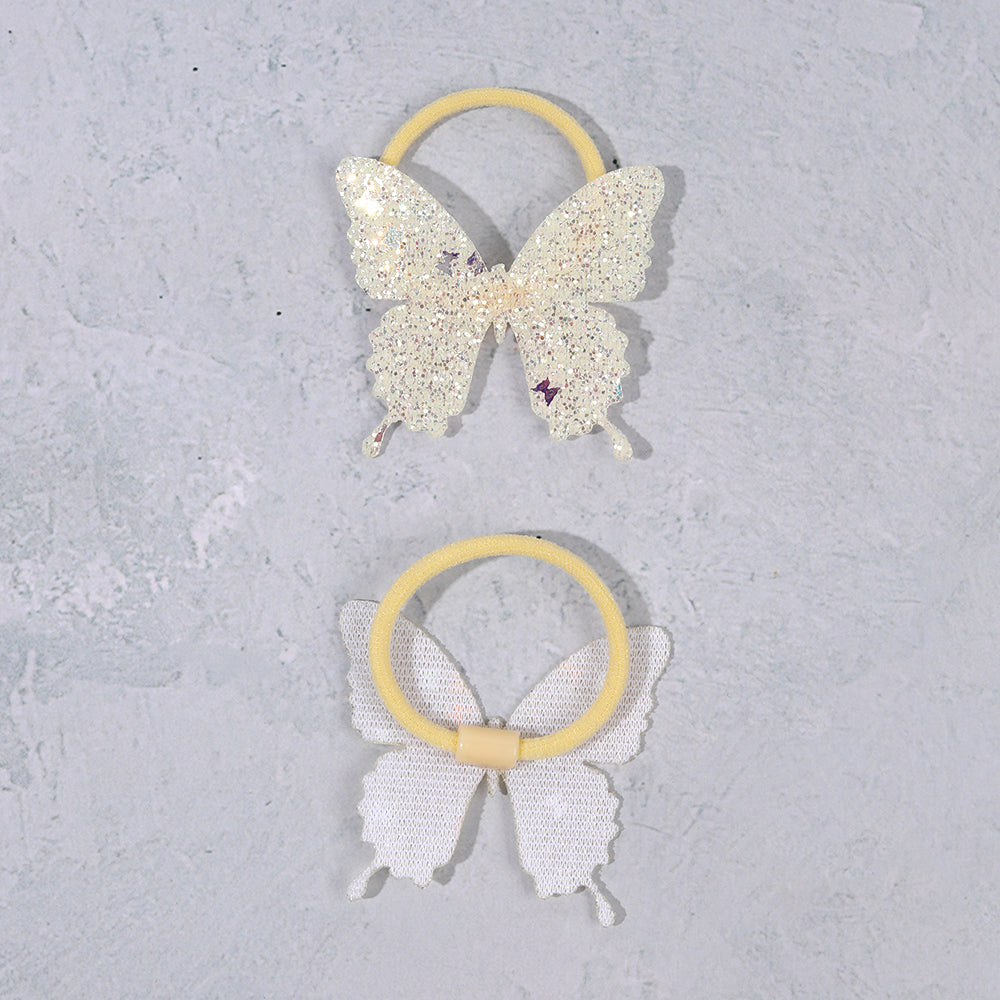 Sparkle Butterfly Hair Ties Set of 10