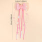 Seashell Ribbon Tail Hair Clips Set of 2