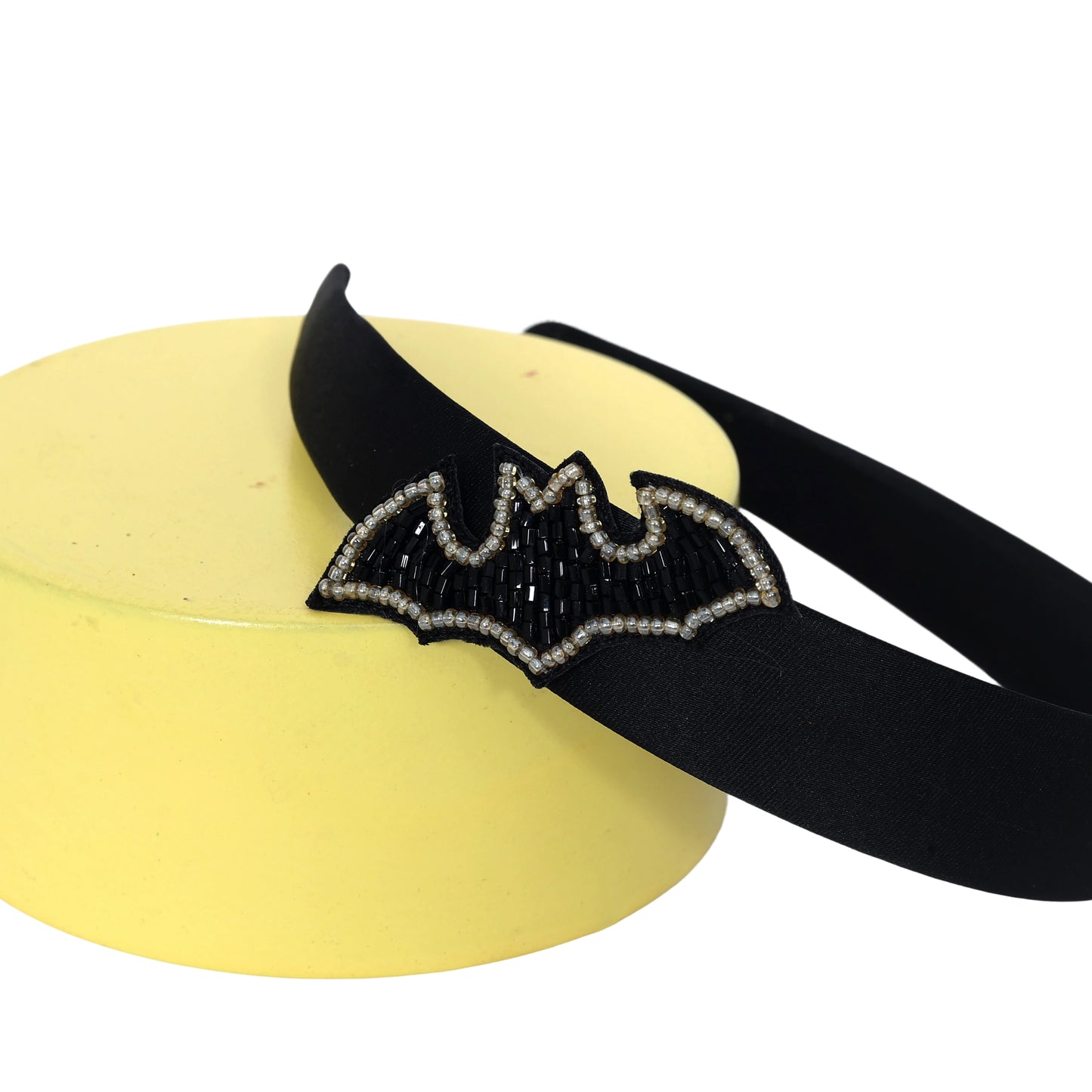 Bat Motif Black Hairband - Twisty Locks  - Kids and Women Hair Accessories, Fashion Clothing and Jewellery India