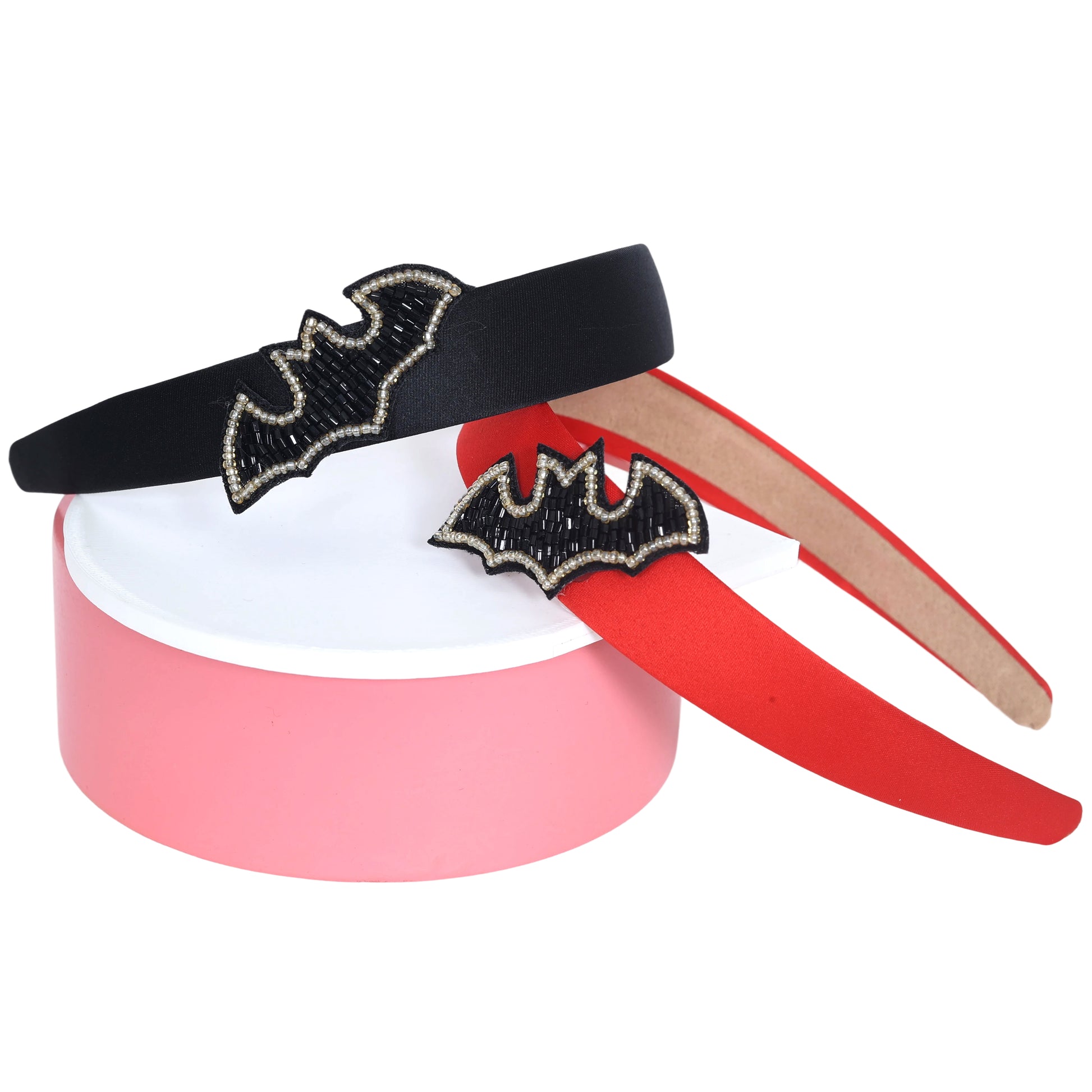 Bat Motif Red Hairband - Twisty Locks  - Kids and Women Hair Accessories, Fashion Clothing and Jewellery India
