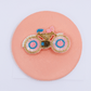 Bicycle Embroidered Hair Clip - Twisty Locks  - Kids and Women Hair Accessories, Fashion Clothing and Jewellery India