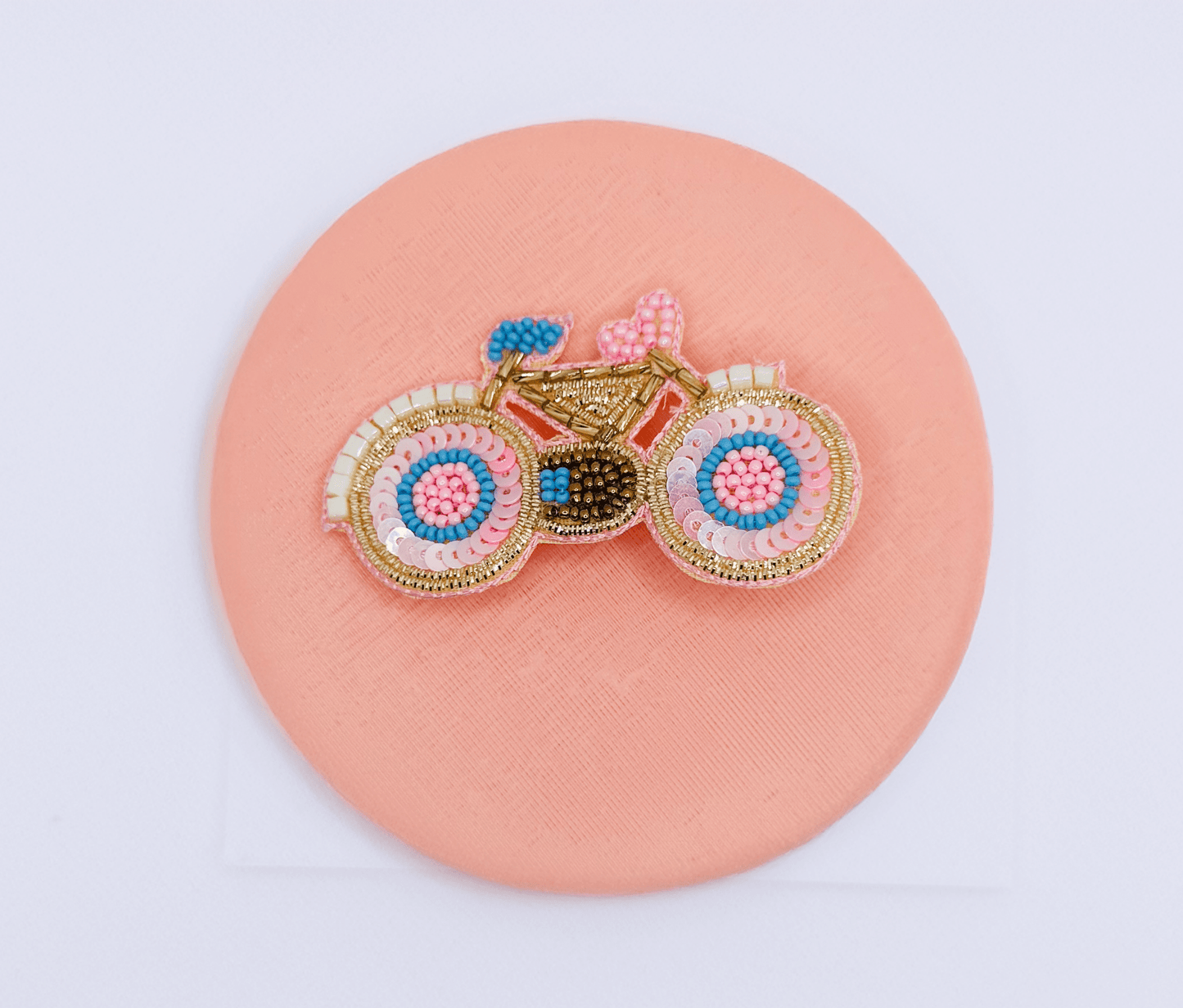 Bicycle Embroidered Hair Clip - Twisty Locks  - Kids and Women Hair Accessories, Fashion Clothing and Jewellery India