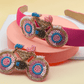 Bicycle Embroidered Hair Clip - Twisty Locks  - Kids and Women Hair Accessories, Fashion Clothing and Jewellery India