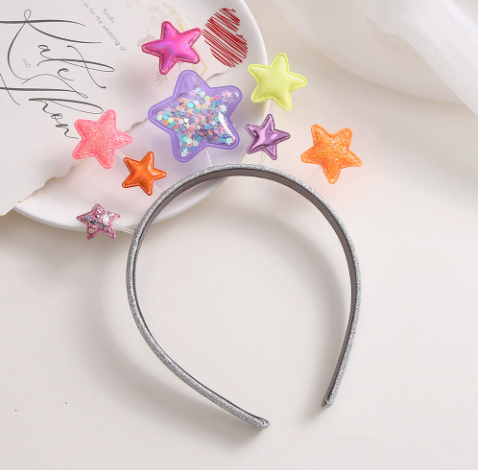 Birthday Star Party Hairband - Twisty Locks  - Kids and Women Hair Accessories, Fashion Clothing and Jewellery India