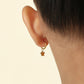Butterfly Hoops gold earrings flat lay – poke free children's earrings by Twisty Locks