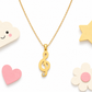 Sparkle Music Note 18K Gold Plated Children's Necklace