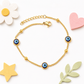 Evil Eye 18K gold bracelet for kids – protective charm bracelet by Twisty Locks