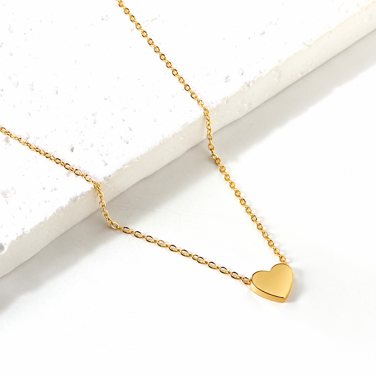 Gold Heart 18K Gold Plated Children's Necklace