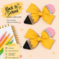 Leather Pencil Hair Clips Set of 2