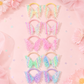 Holographic Butterfly Hair Ties Set of 10