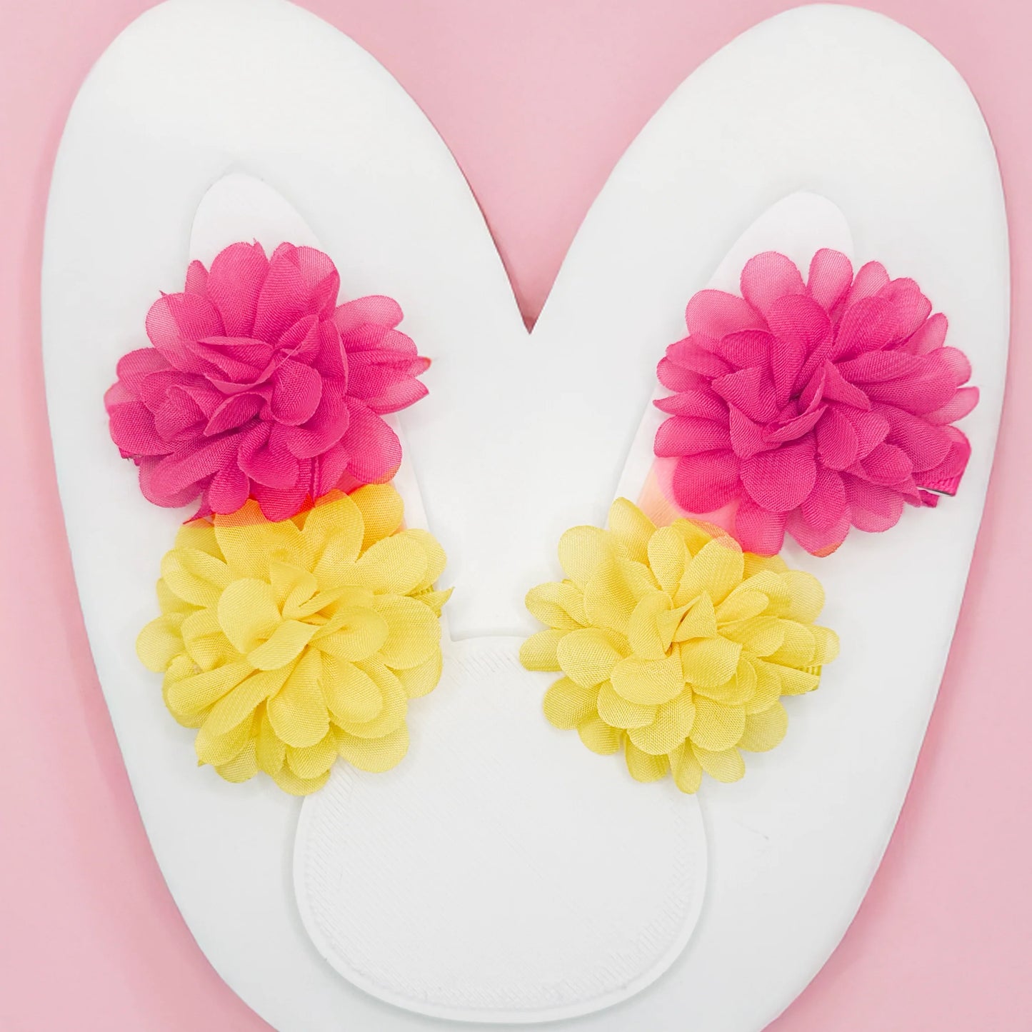 Chiffon Floral Hair Clips-Pack of 6 - Twisty Locks  - Kids and Women Hair Accessories, Fashion Clothing and Jewellery India