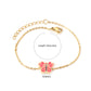 Coral Butterfly 18K Gold Plated Children's Bracelet - Twisty Locks  - Kids and Women Hair Accessories, Fashion Clothing and Jewellery India