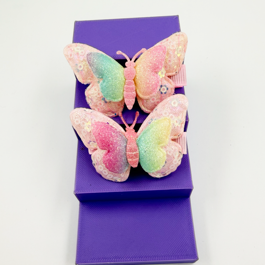 Cute Butterfly Hair Clips - Twisty Locks  - Kids and Women Hair Accessories, Fashion Clothing and Jewellery India