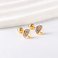 Cute Mushroom 18K Gold Plated Children's Earrings - Twisty Locks  - Kids and Women Hair Accessories, Fashion Clothing and Jewellery India