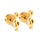Cute Music Note 18K Gold Plated Children's Earrings - Twisty Locks  - Kids and Women Hair Accessories, Fashion Clothing and Jewellery India