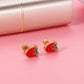 Cute Strawberry 18K Gold Plated Children's Earrings - Twisty Locks  - Kids and Women Hair Accessories, Fashion Clothing and Jewellery India