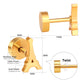 Eiffel Tower gold earrings detail – iconic tower charm close-up by Twisty Locks