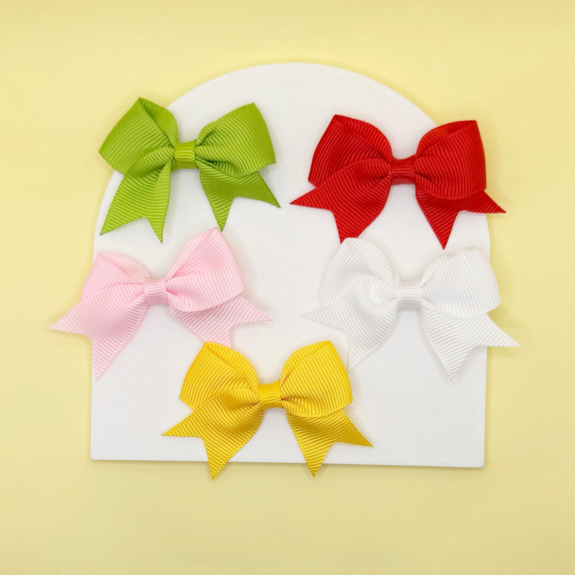 Fabric Hair Bows- Set of 10 - Twisty Locks  - Kids and Women Hair Accessories, Fashion Clothing and Jewellery India