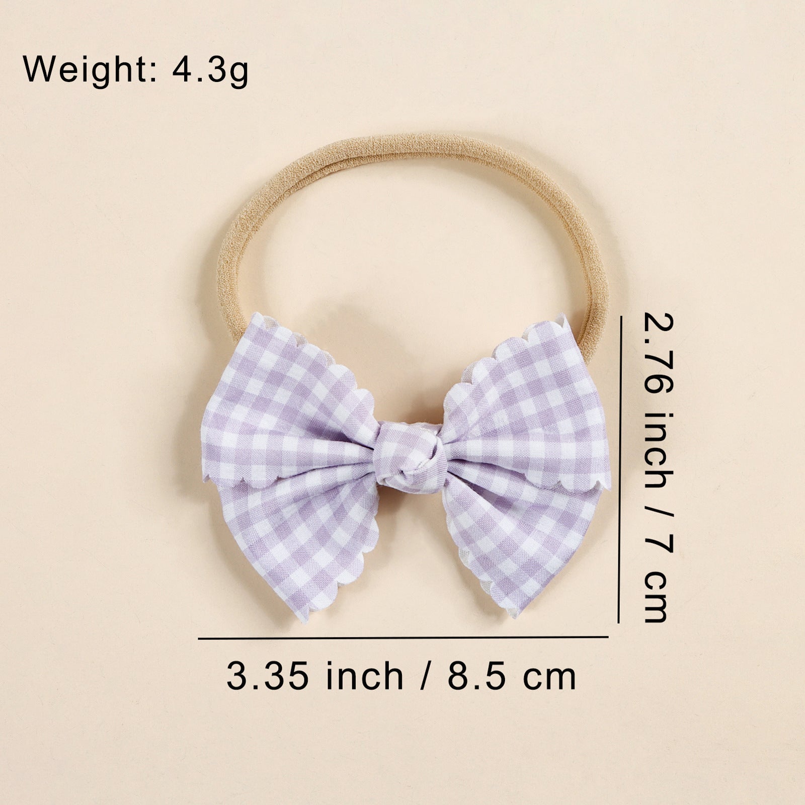 Gingham Bow Baby Yellow Headband – Soft & Sweet - Twisty Locks  - Kids and Women Hair Accessories, Fashion Clothing and Jewellery India