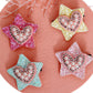 Glitter Heart & Star Clips - Set of 4 - Twisty Locks  - Kids and Women Hair Accessories, Fashion Clothing and Jewellery India