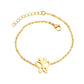Gold Butterfly 18K Gold Plated Children's Bracelet - Twisty Locks  - Kids and Women Hair Accessories, Fashion Clothing and Jewellery India