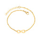 Gold Infinity 18K Gold Plated Children's Bracelet - Twisty Locks  - Kids and Women Hair Accessories, Fashion Clothing and Jewellery India
