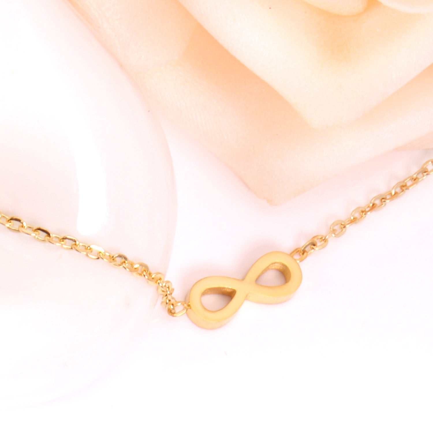 Gold Infinity 18K Gold Plated Children's Bracelet - Twisty Locks  - Kids and Women Hair Accessories, Fashion Clothing and Jewellery India