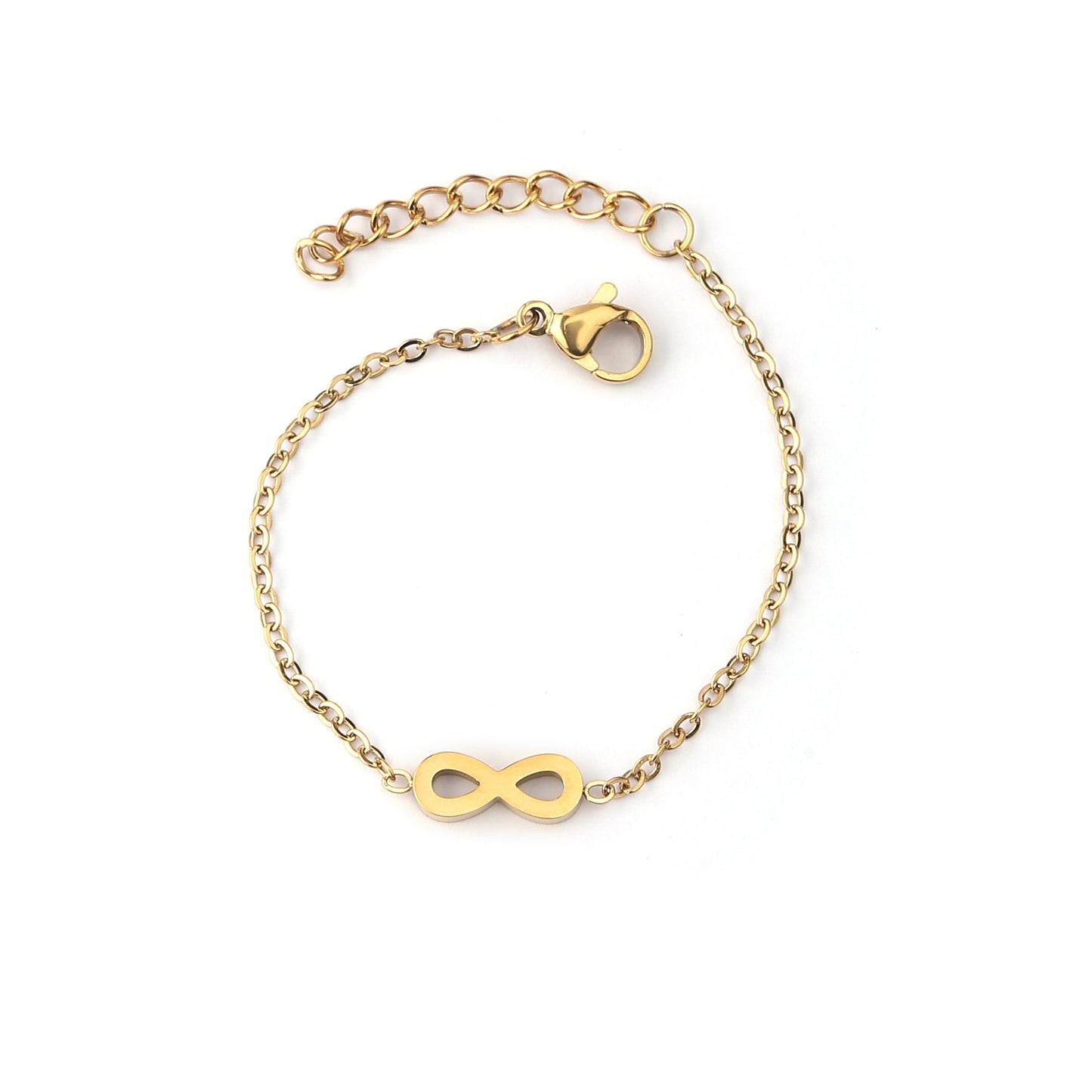 Gold Infinity 18K Gold Plated Children's Bracelet - Twisty Locks  - Kids and Women Hair Accessories, Fashion Clothing and Jewellery India