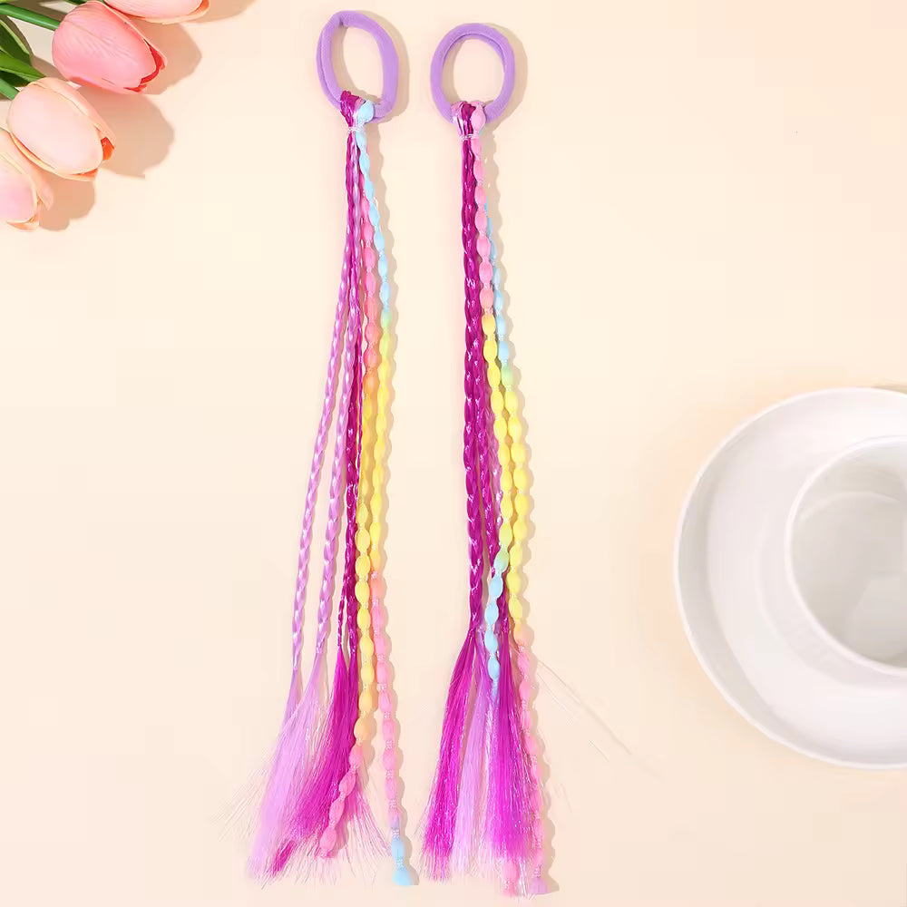 Colourful Extension Hair Ties product shot – soft stretch kids hair ties by Twisty Locks