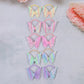 Holographic Butterfly Hair Ties Set of 10
