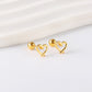 Heart Knot 18K Gold Plated Children's Earrings - Twisty Locks  - Kids and Women Hair Accessories, Fashion Clothing and Jewellery India