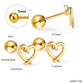 Heart Knot 18K Gold Plated Children's Earrings - Twisty Locks  - Kids and Women Hair Accessories, Fashion Clothing and Jewellery India