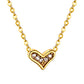 Sparkling Heart 18K Gold Plated Children's Necklace