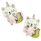 Kitty Unicorn Clips - Set of 2 - Twisty Locks  - Kids and Women Hair Accessories, Fashion Clothing and Jewellery India