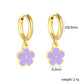 Lavender Flower Hoops 18K Gold Plated Children's Earrings - Twisty Locks  - Kids and Women Hair Accessories, Fashion Clothing and Jewellery India