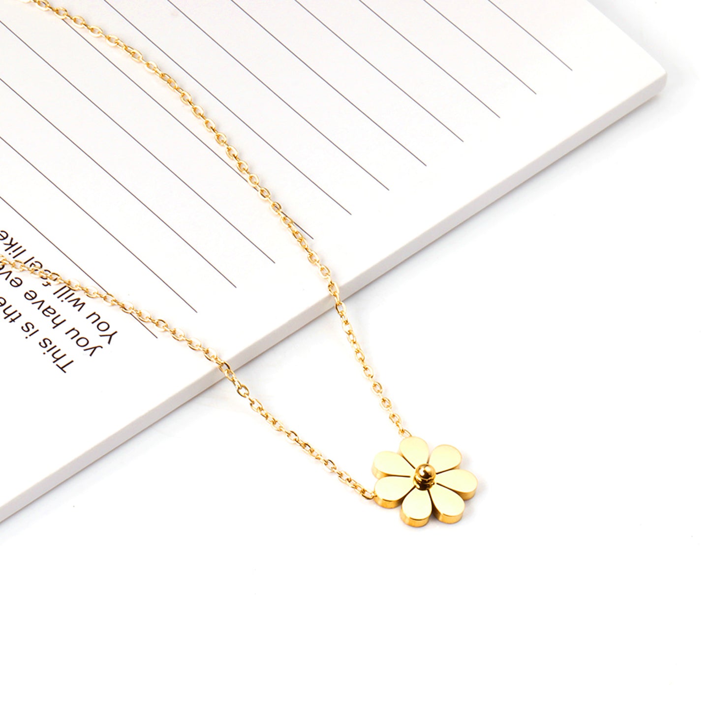 Gold Daisy 18K Gold Plated Children's Necklace