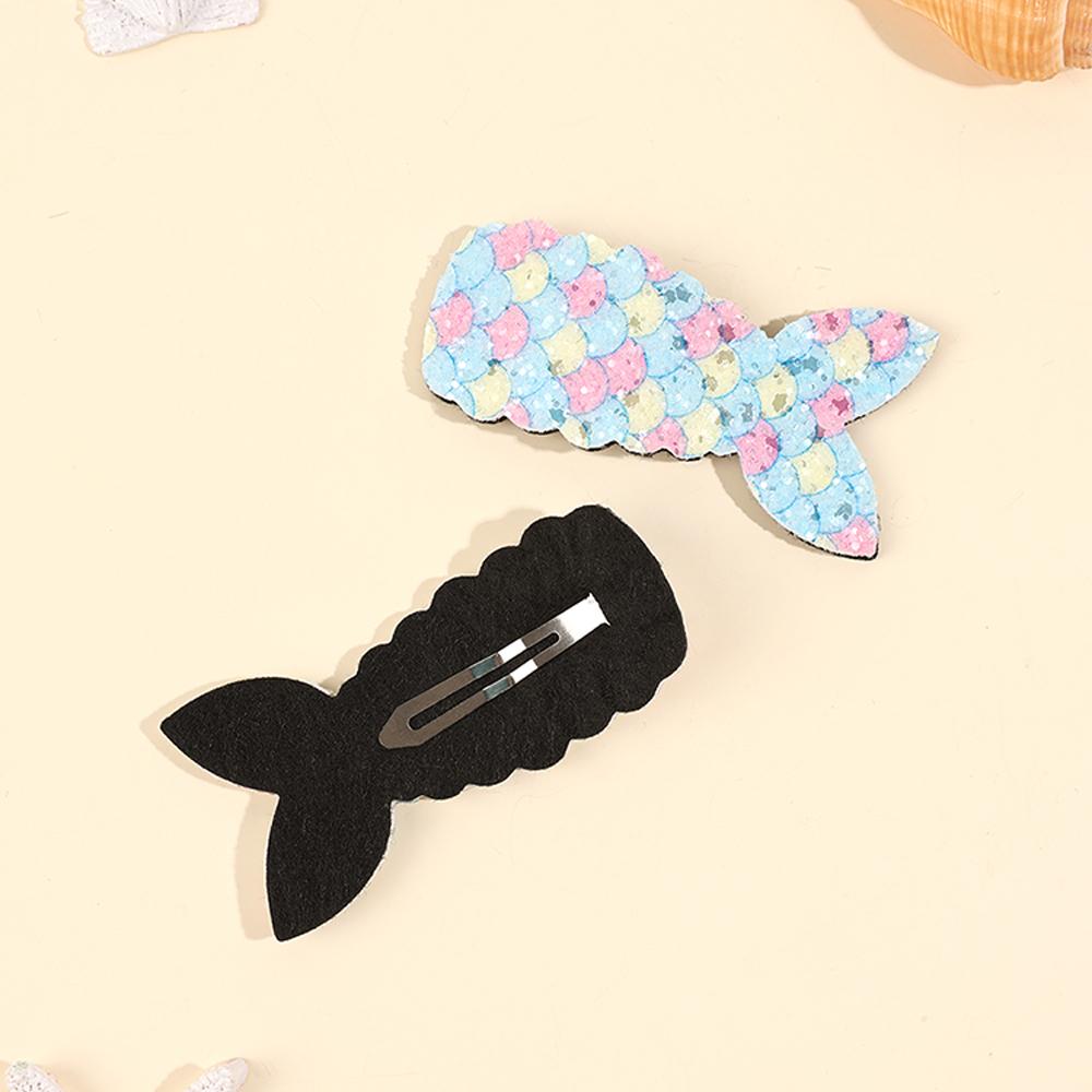 Mermaid Tail Glittery Blue Tic Tac Clips – Set of 2 - Twisty Locks  - Kids and Women Hair Accessories, Fashion Clothing and Jewellery India