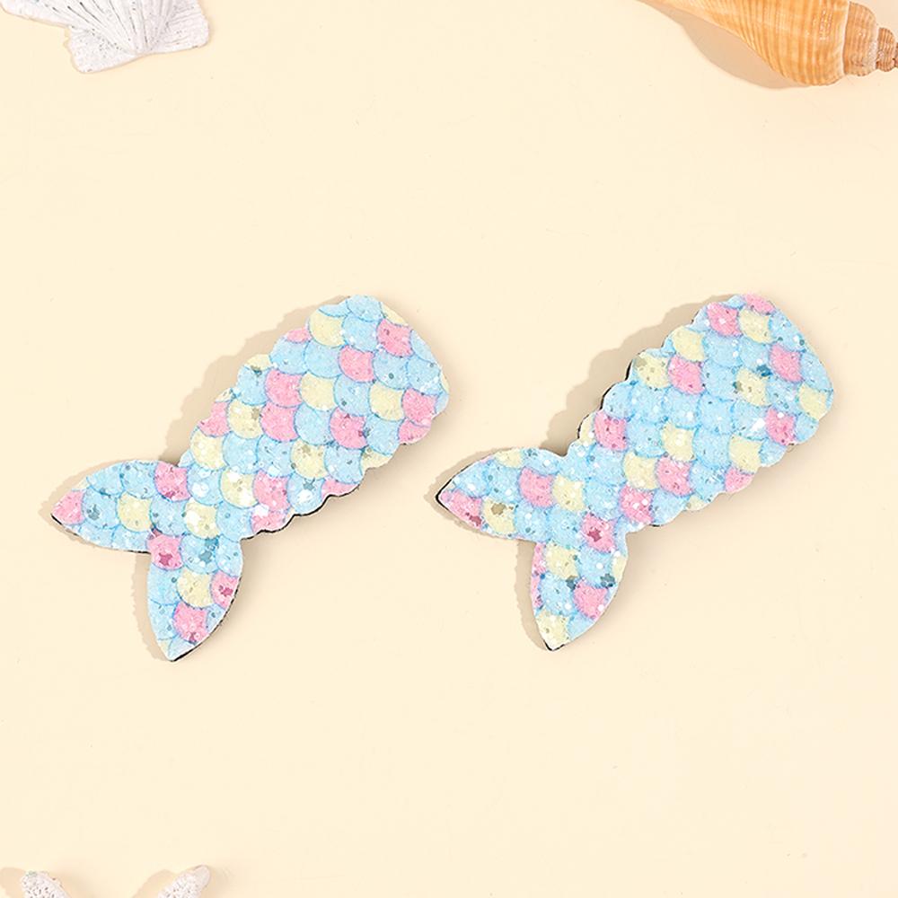 Mermaid Tail Glittery Blue Tic Tac Clips – Set of 2 - Twisty Locks  - Kids and Women Hair Accessories, Fashion Clothing and Jewellery India
