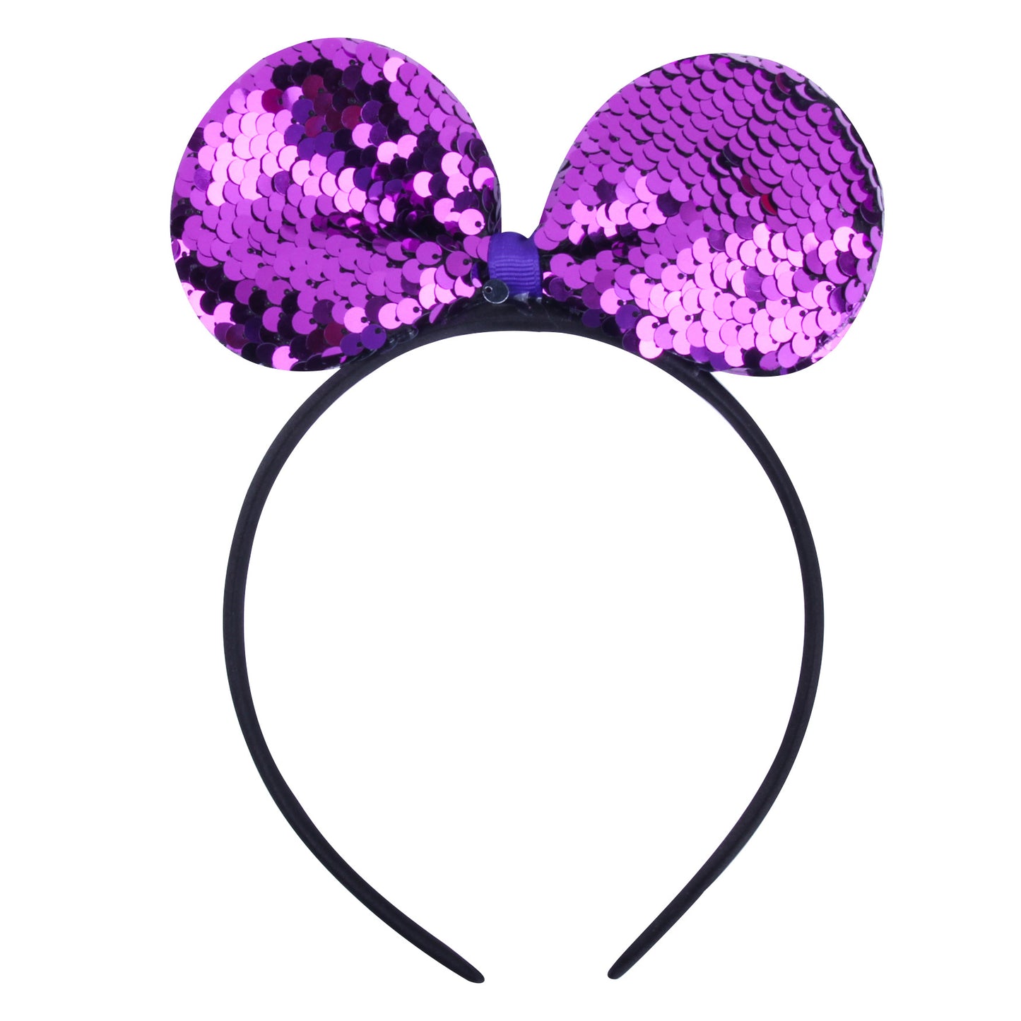 Minnie Purple Sequin Party Hairband - Twisty Locks  - Kids and Women Hair Accessories, Fashion Clothing and Jewellery India